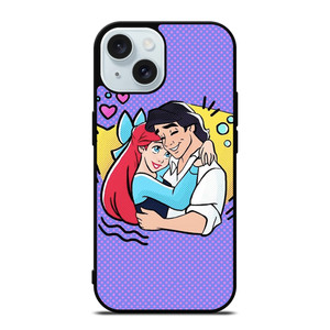 ARIEL AND ERICK THE LITTLE MERMAID CARTOON DISNEY iPhone 15 Case Cover ARIEL AND ERICK THE LITTLE MERMAID CARTOON DISNEY iPhone 15 Case Cover