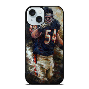 ART BRIAN URLACHER CHICAGO BEARS iPhone 15 Case Cover