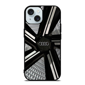 AUDI WHEEL SYMBOL iPhone 15 Case Cover AUDI WHEEL SYMBOL iPhone 15 Case Cover