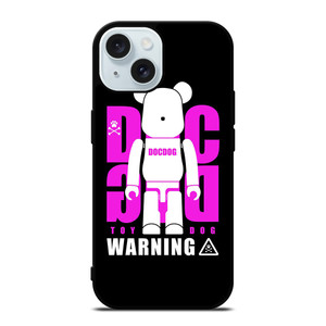 BEARBRICK DOC DOG TOY DOG iPhone 15 Case Cover BEARBRICK DOC DOG TOY DOG iPhone 15 Case Cover