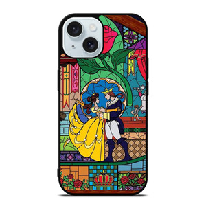 BEAUTY AND THE BEAST SETENED GLASS iPhone 15 Case Cover