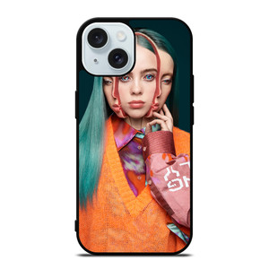 BILLIE EILISH FACE iPhone 15 Case Cover BILLIE EILISH FACE iPhone 15 Case Cover