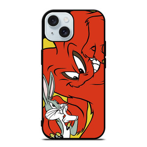 BUGS BUNNY AND GOSSAMER RED iPhone 15 Case Cover BUGS BUNNY AND GOSSAMER RED iPhone 15 Case Cover