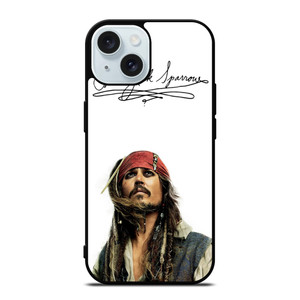 CAPTAIN JACK SPARROW PIRATES OF THE CARIBBEAN iPhone 15 Case Cover