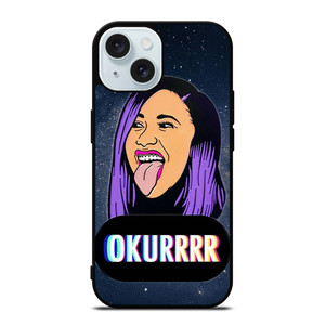CARDI B FACE CARTOON iPhone 15 Case Cover