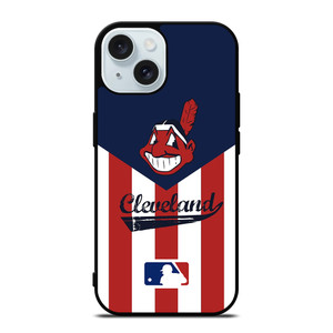 CLEVELAND INDIANS STRIPE LOGO iPhone 15 Case Cover