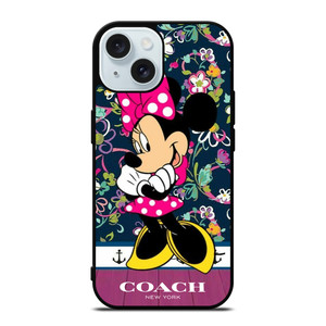 COACH NEW YORK CUTE MICKEY MOUSE iPhone 15 Case Cover COACH NEW YORK CUTE MICKEY MOUSE iPhone 15 Case Cover