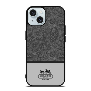 COACH NEW YORK GREY BATIK iPhone 15 Case Cover