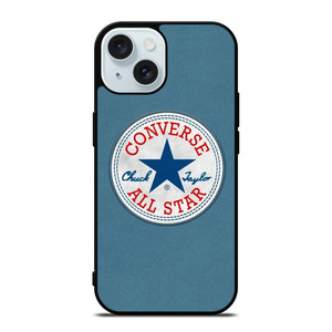 CONVERSE SNEAKERS LOGO BLUE iPhone 15 Case Cover
