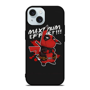 DEADPOOL POKEMON PIKACHU ART iPhone 15 Case Cover