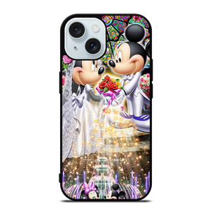 DISNEY MICKEY AND MINI MOUSE Wedding iPhone 15 Case Cover DISNEY MICKEY AND MINI MOUSE Wedding iPhone 15 Case Cover