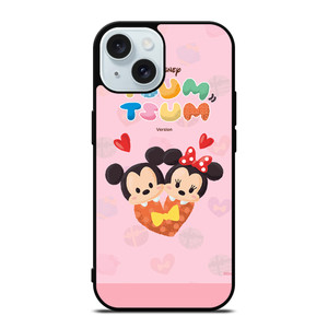 DISNEY TSUM TSUM MINNIE AND MICKEY MOUSE iPhone 15 Case Cover DISNEY TSUM TSUM MINNIE AND MICKEY MOUSE iPhone 15 Case Cover