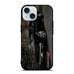 DODGE CHARGER BLACK CAR iPhone 15 Case Cover