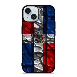DOMINICAN REPUBLIC FLAG iPhone 15 Case Cover