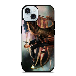 DONALD TRUMP AMERICAN RAPTOR iPhone 15 Case Cover DONALD TRUMP AMERICAN RAPTOR iPhone 15 Case Cover