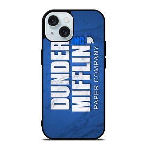 DUNDER MIFFLIN LOGO MARBLE iPhone 15 Case Cover DUNDER MIFFLIN LOGO MARBLE iPhone 15 Case Cover