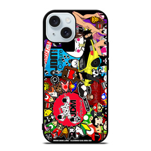 EAT SLEEP JDM COLLAGE iPhone 15 Case Cover