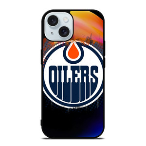 EDMONTON OILERS FIRE LOGO iPhone 15 Case Cover