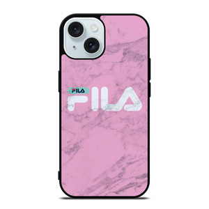 FILA SPORT PINK MARBLE LOGO iPhone 15 Case Cover