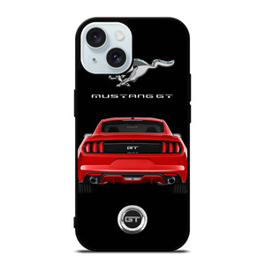 FORD MUSTANG GT RED CAR iPhone 15 Case Cover FORD MUSTANG GT RED CAR iPhone 15 Case Cover
