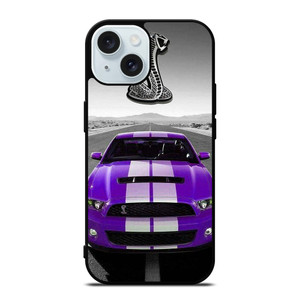 FORD MUSTANG SHELBY PURPLE iPhone 15 Case Cover FORD MUSTANG SHELBY PURPLE iPhone 15 Case Cover