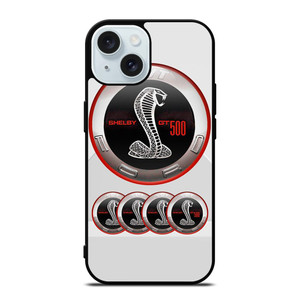 FORD SHELBY LOGO GT 500 SVT iPhone 15 Case Cover FORD SHELBY LOGO GT 500 SVT iPhone 15 Case Cover