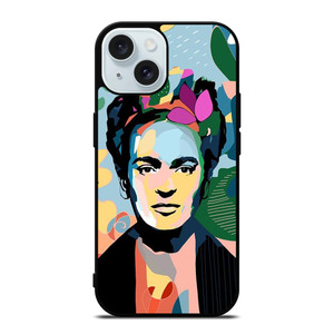 FRIDA KAHLO COLORFUL ART iPhone 15 Case Cover