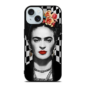 FRIDA KAHLO FACE ART iPhone 15 Case Cover FRIDA KAHLO FACE ART iPhone 15 Case Cover