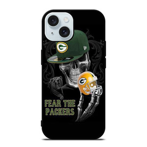 GREEN BAY PACKERS SKULL iPhone 15 Case Cover