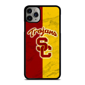 USC TROJANS LOGO MARBLE iPhone 11 Pro Max Case Cover