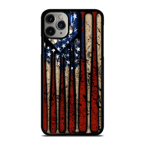 USA FLAG AMERICAN BASEBALL iPhone 11 Pro Max Case Cover
