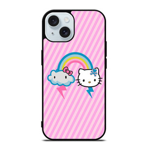 HELLO KITTY CLOUD RAINBOW iPhone 15 Case Cover