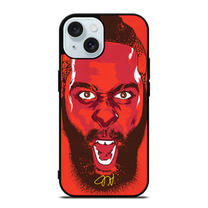 JAMES HARDEN HOUSTON ROCKET FACE iPhone 15 Case Cover JAMES HARDEN HOUSTON ROCKET FACE iPhone 15 Case Cover