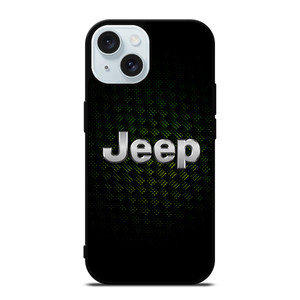 JEEP GREEN CARBON LOGO iPhone 15 Case Cover JEEP GREEN CARBON LOGO iPhone 15 Case Cover