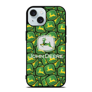 JOHN DEERE LOGO PATTERN 2 iPhone 15 Case Cover JOHN DEERE LOGO PATTERN 2 iPhone 15 Case Cover
