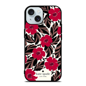 KATE SPADE FLOWER RED iPhone 15 Case Cover KATE SPADE FLOWER RED iPhone 15 Case Cover