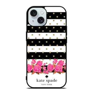 KATE SPADE NEW YORK FLORAL POLKADOTS iPhone 15 Case Cover
