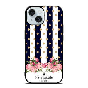 KATE SPADE NEW YORK POLKADOTS FLORAL iPhone 15 Case Cover