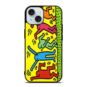 KEITH HARING ART iPhone 15 Case Cover KEITH HARING ART iPhone 15 Case Cover