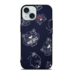 KENZO PARIS TIGER COLLAGE iPhone 15 Case Cover KENZO PARIS TIGER COLLAGE iPhone 15 Case Cover