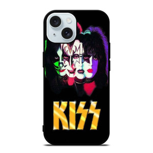 KISS BAND ROCK POSTER iPhone 15 Case Cover KISS BAND ROCK POSTER iPhone 15 Case Cover