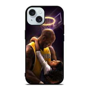 KOBE BRYANT AND GIGI Samsung Galaxy Note 9 Black Rubber iPhone 15 Case Cover