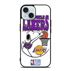 LA LAKERS SNOOPY DUNK iPhone 15 Case Cover LA LAKERS SNOOPY DUNK iPhone 15 Case Cover
