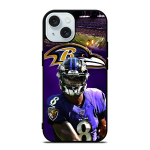 LAMAR JACKSON NFL BALTIMORE RAVENS iPhone 15 Case Cover LAMAR JACKSON NFL BALTIMORE RAVENS iPhone 15 Case Cover
