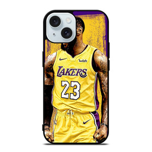 LEBRON JAMES LA LAKERS ART iPhone 15 Case Cover