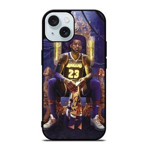 LEBRON JAMES LAKERS KING iPhone 15 Case Cover