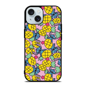 LILO AND STITCH PINEAPPLE PATTERN iPhone 15 Case Cover LILO AND STITCH PINEAPPLE PATTERN iPhone 15 Case Cover