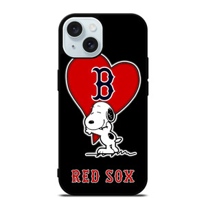 LOVE BOSTON RED SOX SNOOPY iPhone 15 Case Cover