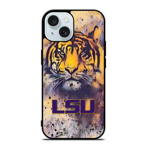 LSU TIGERS ART LOGO iPhone 15 Case Cover