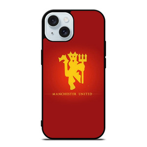 MANCHESTER UNITED DEVIL SYMBOL iPhone 15 Case Cover MANCHESTER UNITED DEVIL SYMBOL iPhone 15 Case Cover